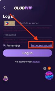 ✨ Step 1: Selects the "Forgot password" feature.