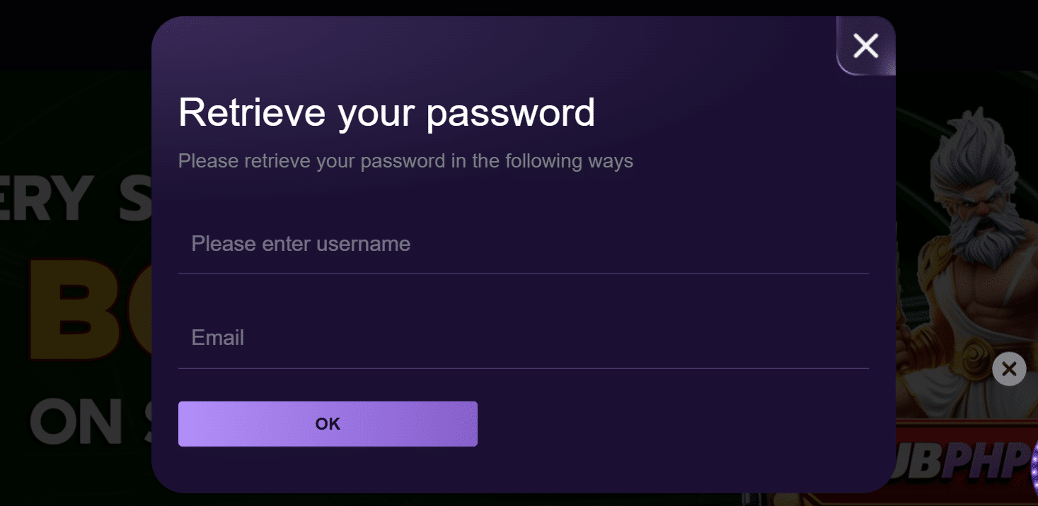 Instructions for Resetting CLUBPHP Password